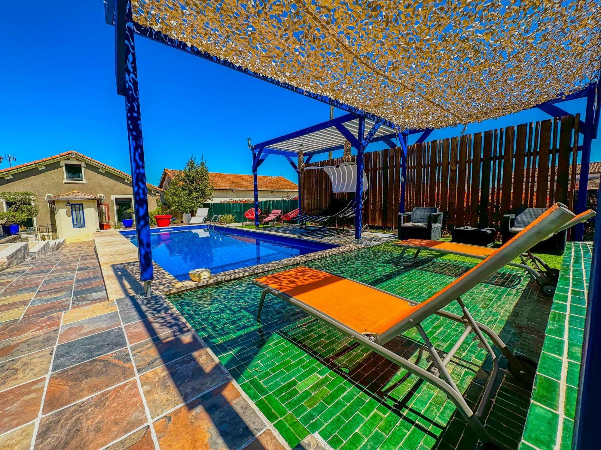 فيلا Loft Modern Avec Jardin Piscine Et Pool House Lavalette المظهر الخارجي الصورة
