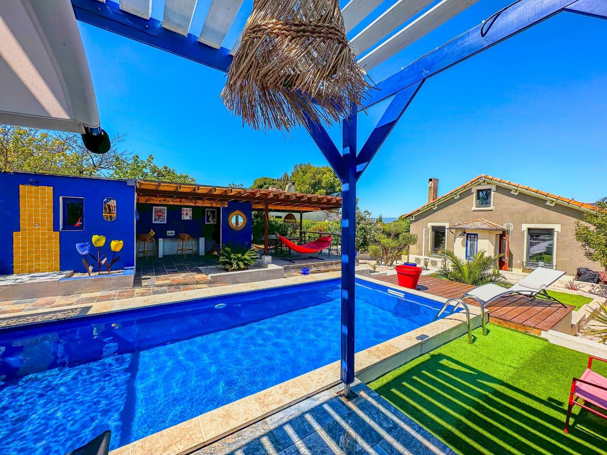 فيلا Loft Modern Avec Jardin Piscine Et Pool House Lavalette المظهر الخارجي الصورة